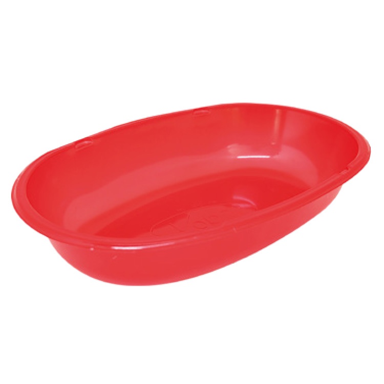 Bandeja Plástica Oval Vermelho (Cód 060)