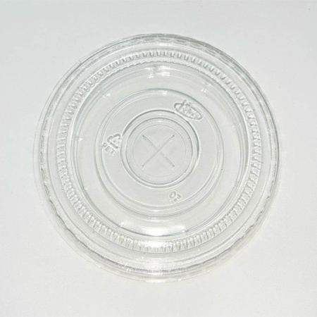Tampas Reta p/ Copos 275, 330ml Com Furo PET