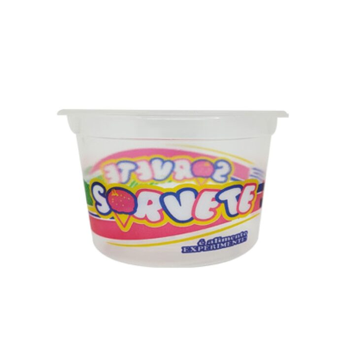 Pote Redondo Impresso Genérico Sorvete 250ml
