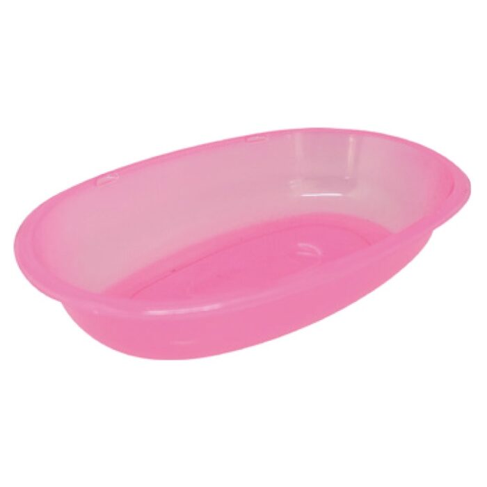 Bandeja Plástica Oval Rosa
