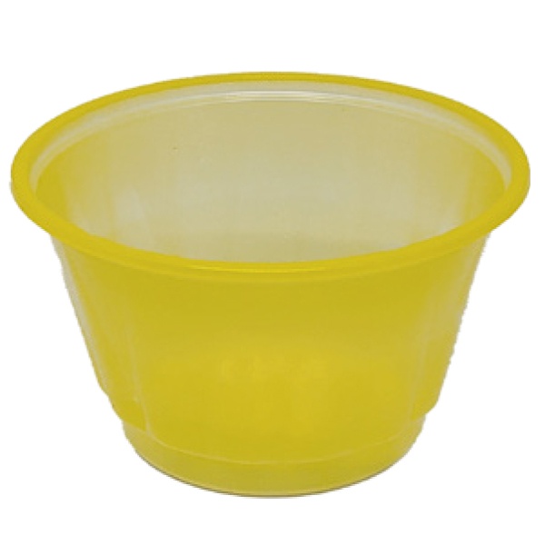 Pote Plástico para Alimento (Gomado) Amarelo 100ml