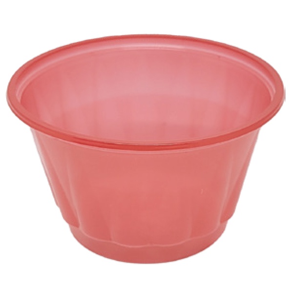 Pote Plástico para Alimento (Gomado) Vermelho 100ml