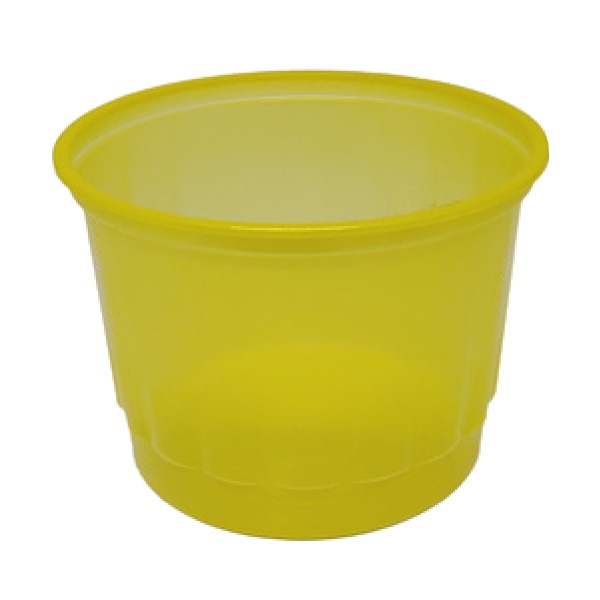 Pote Plástico para Alimento (Gomado) Amarelo 250ml