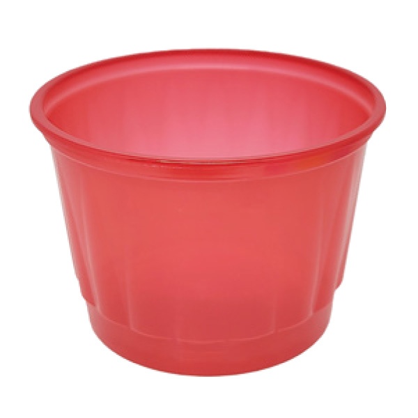 Pote Plástico para Alimento (Gomado) Vermelho 300ml