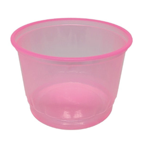 Pote Plástico para Alimento (Gomado) Rosa 300ml