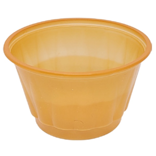 Pote Plástico para Alimento (Gomado) Laranja 100ml