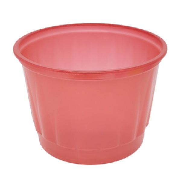 Pote Plástico para Alimento (Gomado) Vermelho 200ml