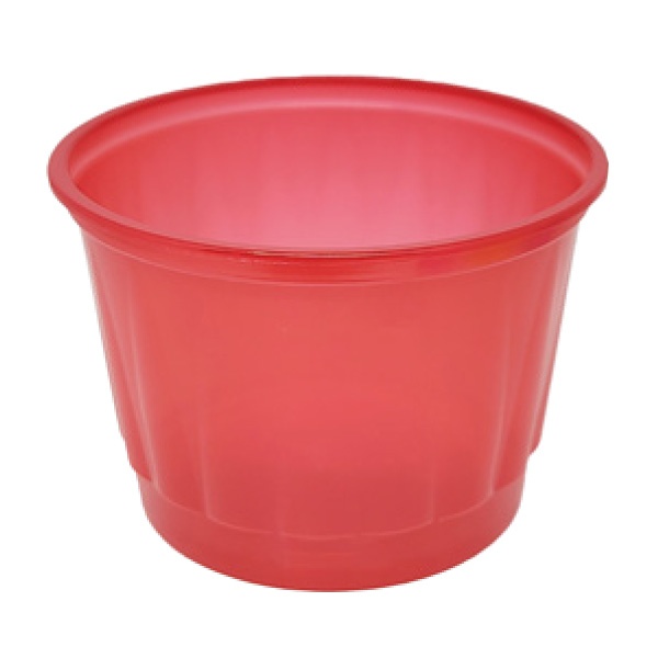 Pote Plástico para Alimento (Gomado) Vermelho 250ml